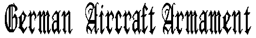 German Aircraft Armament